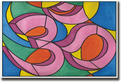 OM design artistic Fine Art Print(12 inch X 18 inch, Rolled)