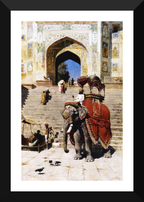

Tallenge Modern Masters Collection - Royal Elephant by Edwin Lord Weeks - Premium Quality A3 Size Framed Poster Paper Print(17 inch X 12 inch, Framed)