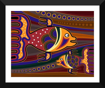 

Tallenge Art - Colorful Fish Art - Premium Quality A3 Size Framed Poster Paper Print(17 inch X 12 inch, Framed)