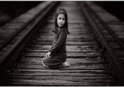 

Posterhouzz Small Girl On Track Paper Print(12 inch X 18 inch, Rolled)