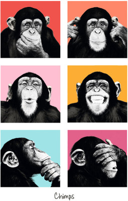 

Chimps Paper Print(36 inch X 24 inch)