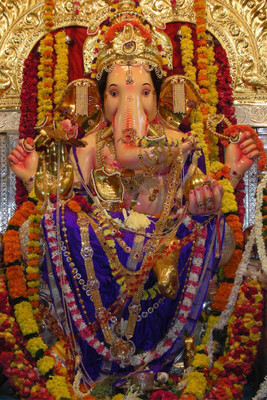 

Divine Ganesh Blessings Paper Print(18 inch X 12 inch, Rolled)