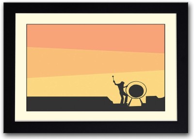 

Pink Floyd Minimalistic Fine Art Print(14 inch X 20 inch, Framed)