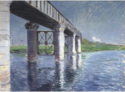 

Tallenge Old Masters Collection - The Seine and the Railroad Bridge at Argenteuil by Gustave Caillebotte - A3 Size Premium Quality Rolled Poster Paper Print(16.5 inch X 11.7 inch, Rolled)