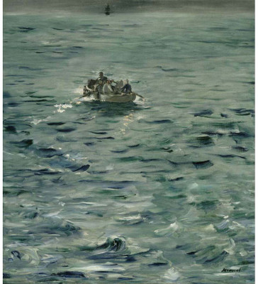 

Old Masters Collection - Rochefort's Escape by Édouard Manet - Medium Size Ready To Frame Rolled Digital Art Print On Photographic Paper(18 inch X 18 inch, Rolled)