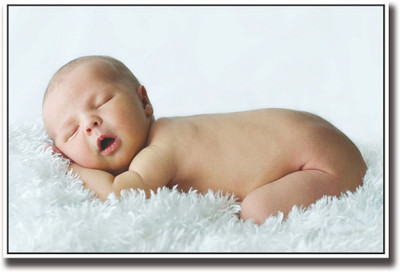 

Cute baby sleeping with open mouth Fine Art Print(12 inch X 18 inch, Rolled)