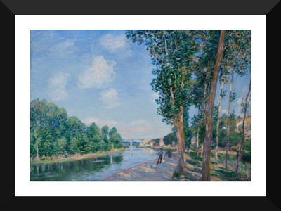 

Tallenge Old Masters Collection - Saint-Mammès. June Sunshine by Alfred Sisley - Premium Quality A3 Size Framed Poster Paper Print(17 inch X 12 inch, Framed)