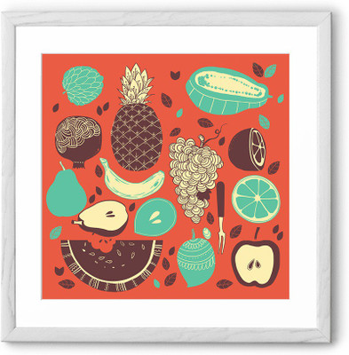 

Fruits Fine Art Print(24 inch X 24 inch, Framed)