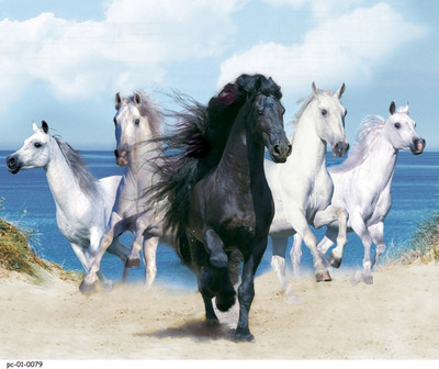 

Posterhouzz Poster - White Horse 31 Fine Art Print(18 inch X 12 inch, Rolled)