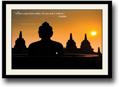 

Buddha Quote Fine Art Print(10 inch X 14 inch, Framed)
