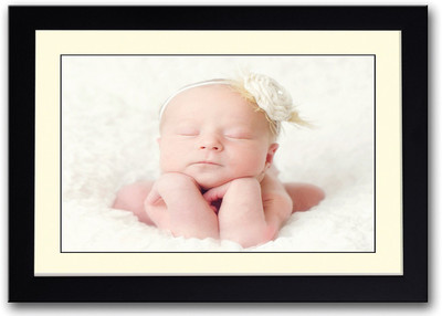 

Cute Baby With Closed Eyes Fine Art Print(14 inch X 20 inch, Framed)