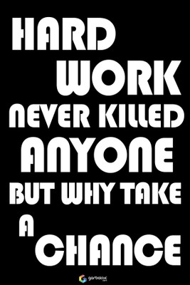 

Garbattic Hardwork Poster Paper Print(18 inch X 12 inch, Rolled)