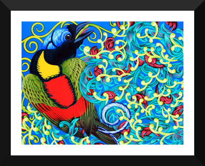 

Tallenge - Colorful Art of Bird - Premium Quality A3 Size Framed Poster Paper Print(17 inch X 12 inch, Framed)
