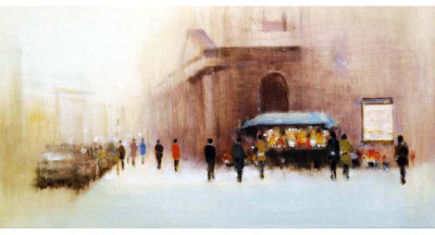 

Exciting View of a Market - Medium Size Ready To Frame Rolled Digital Art Print On Photographic Paper(24 inch X 12 inch, Rolled)