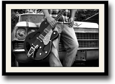 

Guitar music Fine Art Print(10 inch X 14 inch, Framed)