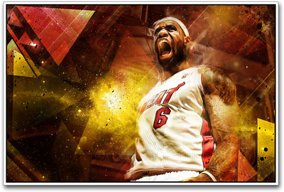 

Lebron James Basketball Heat 6 Paper Print(12 inch X 18 inch)