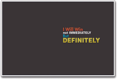 

I Will Win Inspirational Paper Print(12 inch X 18 inch)