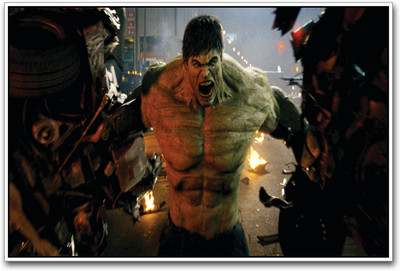 

The Hulk smashing Paper Print(12 inch X 18 inch)