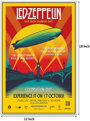 Led Zeppelin Photographic Paper(18 inch X 12 inch)