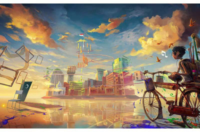 

Fantasy World of a Kid - Medium Size Ready To Frame Rolled Digital Art Print On Photographic Paper(27 inch X 18 inch, Rolled)