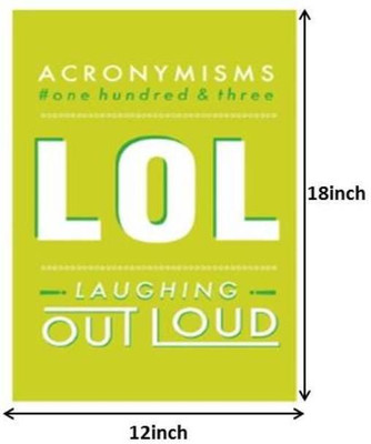 

Laughing Out Loud Paper Print(18 inch X 12 inch)