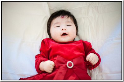 

Posterhouzz Baby in Red Dress Poster Paper Print(12 inch X 18 inch, Rolled)