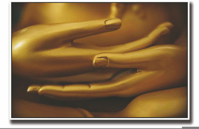

Posterhouzz God Buddha hands Fine Art Print(12 inch X 18 inch, Rolled)