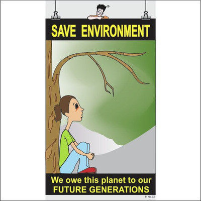 

Spooky Poster-Save Environment Paper Print(26 inch X 14.22 inch)