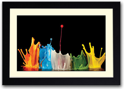 

Explosion of Colors Fine Art Print(14 inch X 20 inch, Framed)