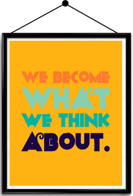 

Motivational quote framed posters Paper Print(16.5 inch X 13.7 inch, Framed)
