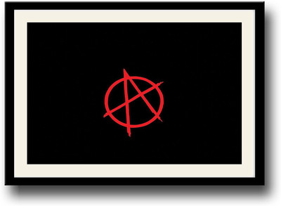 

Red Anarchy design Fine Art Print(10 inch X 14 inch, Framed)