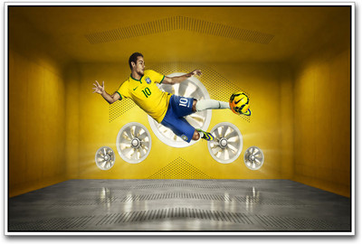 

Neymar Football Kick Paper Print(12 inch X 18 inch)