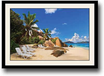 

Relaxing Beach View Fine Art Print(10 inch X 14 inch, Framed)