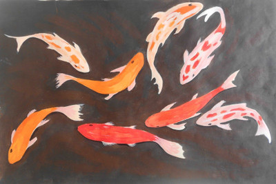 

Feng Shui Koi Fish Painting Canvas Art(12 inch X 18 inch)