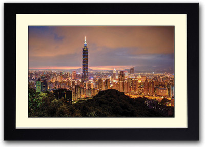 

Skyscraper View Fine Art Print(14 inch X 20 inch, Framed)