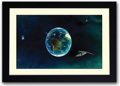 

Spaceship Earth Artistic Fine Art Print(14 inch X 20 inch, Framed)