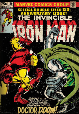 

Iron Man Doctor Doom poster (Officially Licensed) Paper Print(24 inch X 16 inch, Rolled)