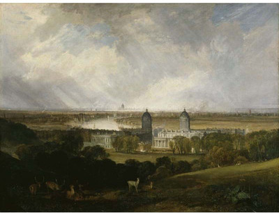 

Old Masters Collection - London from Greenwich Park by J. M. W. Turner - Medium Size Ready To Frame Rolled Digital Art Print On Photographic Paper(24 inch X 18 inch, Rolled)