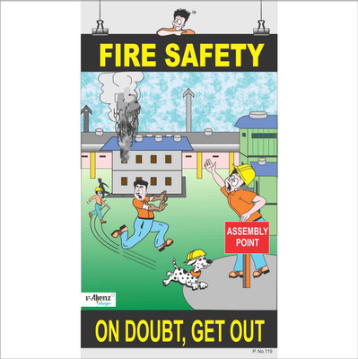 Fire Safety Poster-Fire Safety Paper Print(26 inch X 14.22 inch, Rolled)