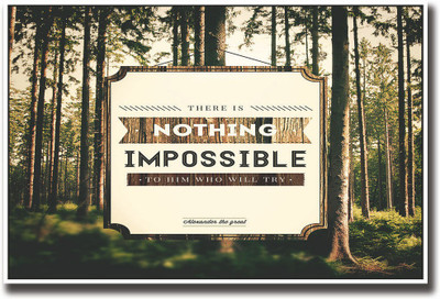 

Alexander the great Nothing is impossible Fine Art Print(12 inch X 18 inch, Rolled)