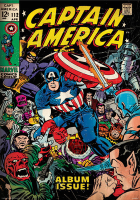 

Captain America -album issue poster (Officially Licensed) Paper Print(24 inch X 16 inch, Rolled)