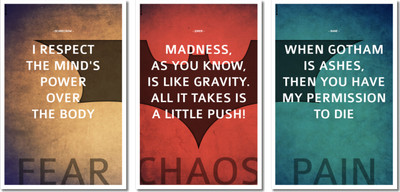 

Batman - Trilogy Pack Paper Print(19 inch X 13 inch)