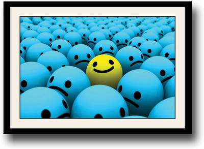 

Smiley faces Fine Art Print(10 inch X 14 inch, Framed)