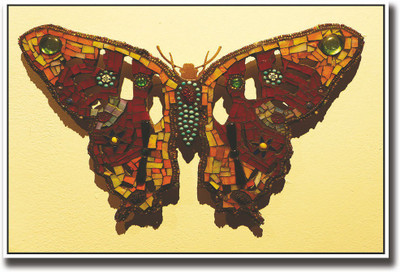

Butterfly made of paper and objects Fine Art Print(12 inch X 18 inch, Rolled)