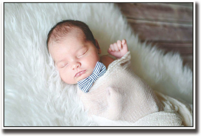 

Baby with a bow Fine Art Print(12 inch X 18 inch, Rolled)
