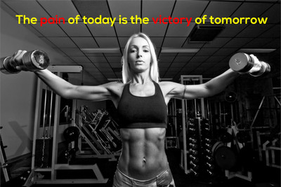 

Oshi - Gym Motivational Quote (2) Paper Print(12 inch X 18 inch, Stretched)