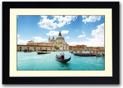 

Boating in City Fine Art Print(14 inch X 20 inch, Framed)
