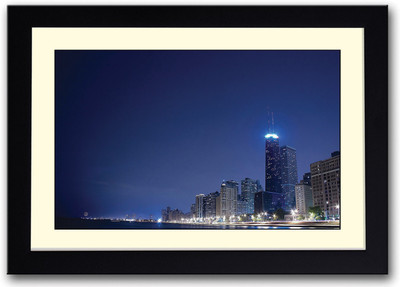 

City View Fine Art Print(14 inch X 20 inch, Framed)