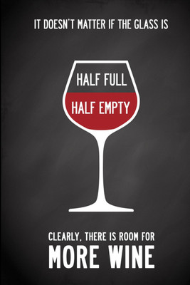 

Oshi - Half Full Half Empty Paper Print(18 inch X 12 inch, Streched)