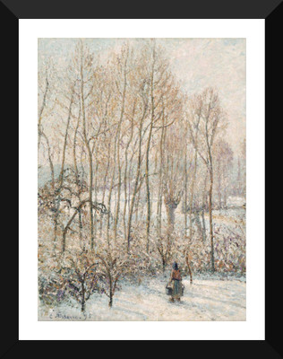 

Tallenge Modern Masters Collection - Morning Sunlight on the Snow, Eragny-sur-Epte by Camille Pissarro - Premium Quality A3 Size Framed Poster Paper Print(17 inch X 12 inch, Framed)